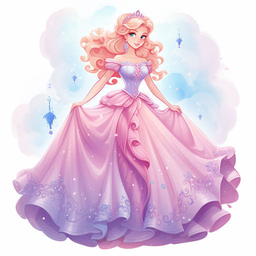 Princess artwork in the Pastel Colors style