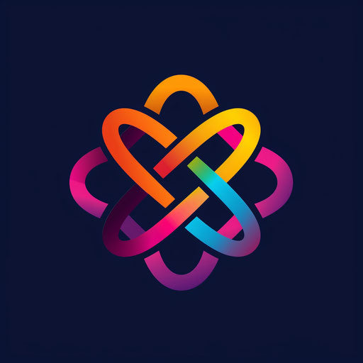 Symbol of collaboration and connection with empty space