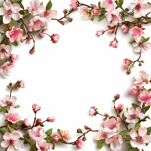 Border illustration in realistic style with high contrast