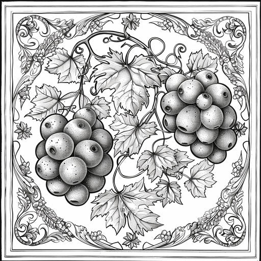 Ornate baroque fruit with intricate designs