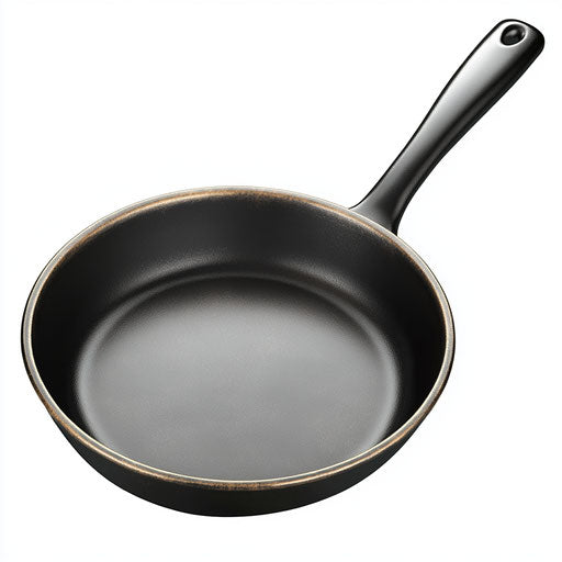 Realistic illustration of a skillet, high resolution, isolated