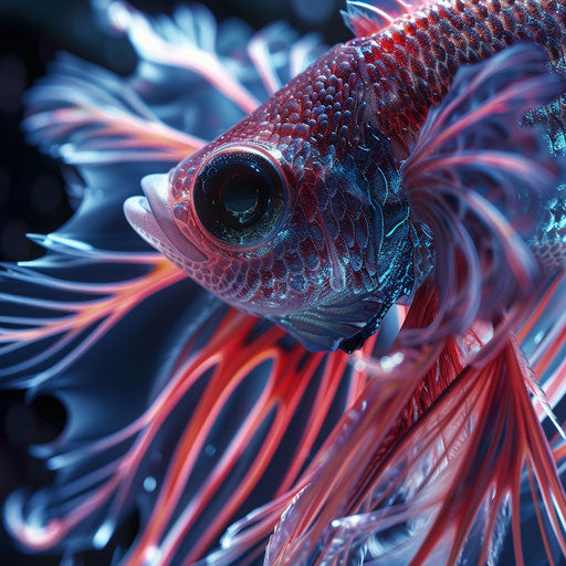 A fish's gills in motion, depicting underwater breathing mechanism