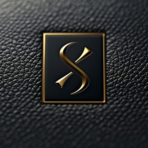 Luxury restaurant logo with black and gold accents on a sleek background