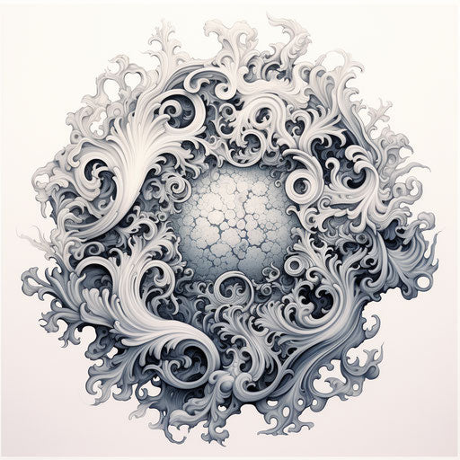 Magnified ornamentation, Benoit B. Mandelbrot style