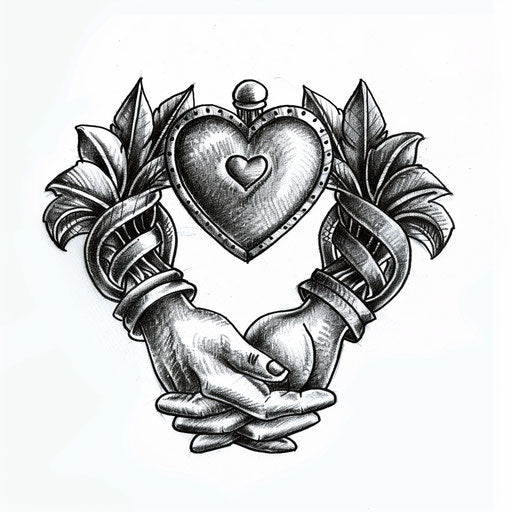 Claddagh ring tattoo symbolizing love loyalty friendship white