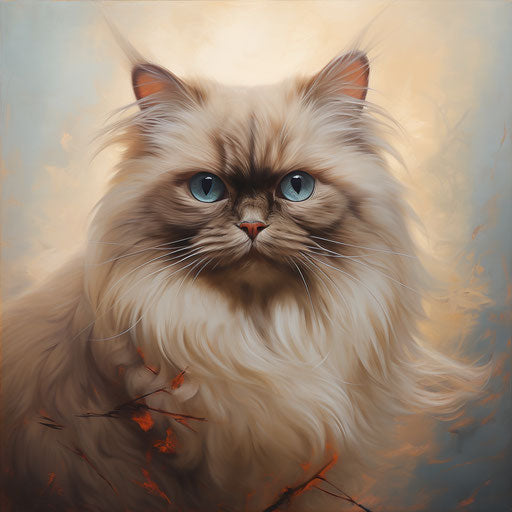Himalayan Cat Oil Painting