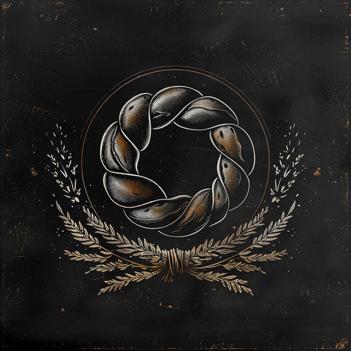 Artisanal bakery logo with chalkboard style