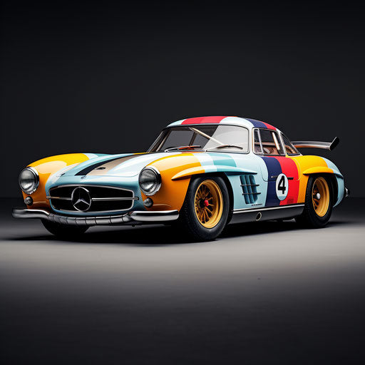 Classic Racing Stripes Mercedes Benz