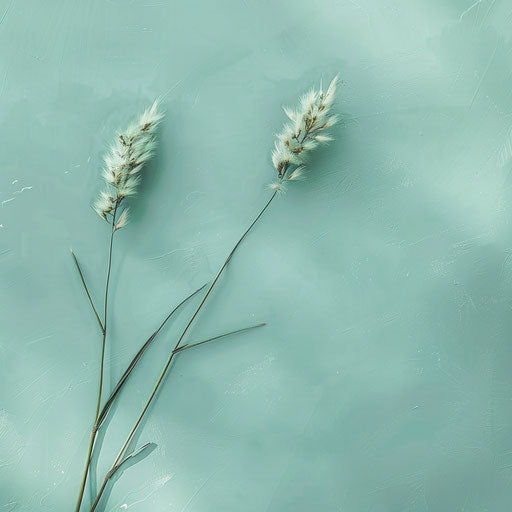 Realistic hope portrayed on serene aqua background