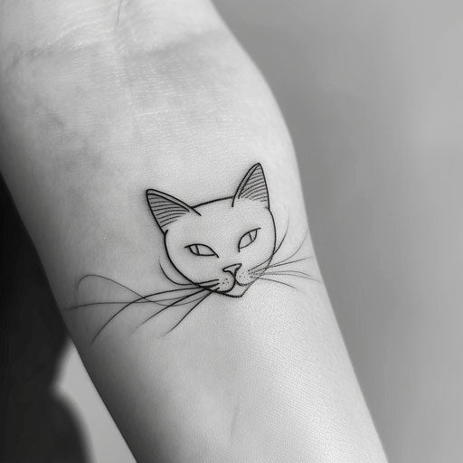 Black Cat Stencil Tattoo Kit