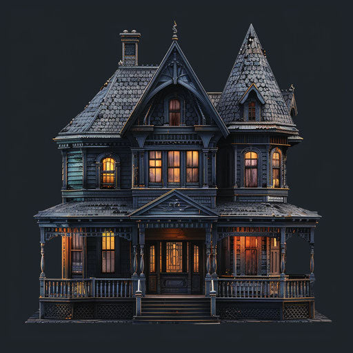 House clipart images rendered in a realistic style