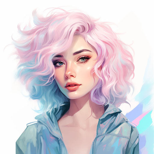 Illustration in the style of Pastel Colors Art