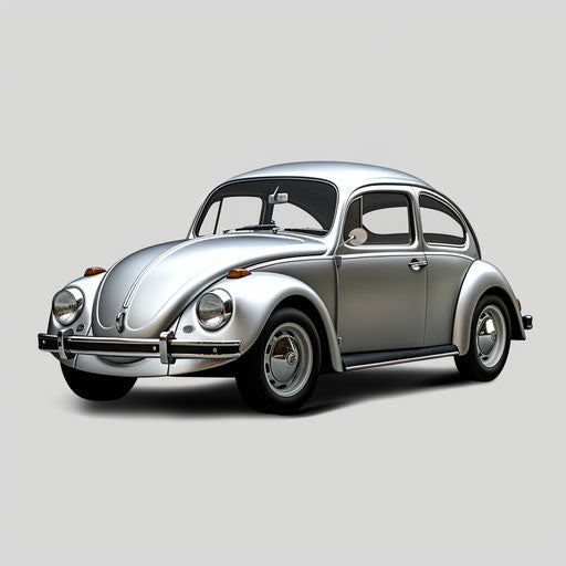 Silver VW Beetle Classic Car