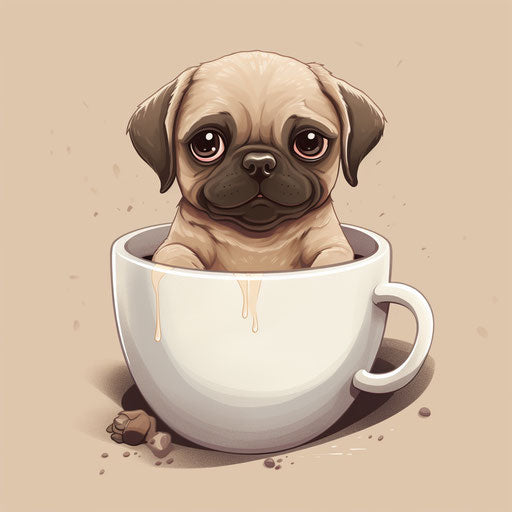 Puppy in a Coffee Cup