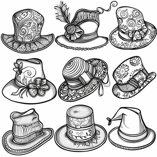 Whimsical hat collection