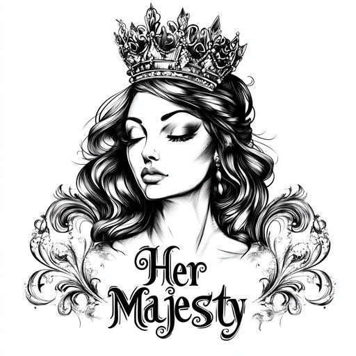 Queen Tattoo Tattoo Blueprint Set