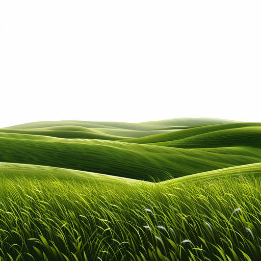 Realistic field illustration on flat white background, high detail