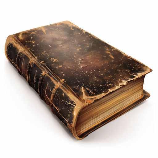 Book clipart in a photorealistic style on white background