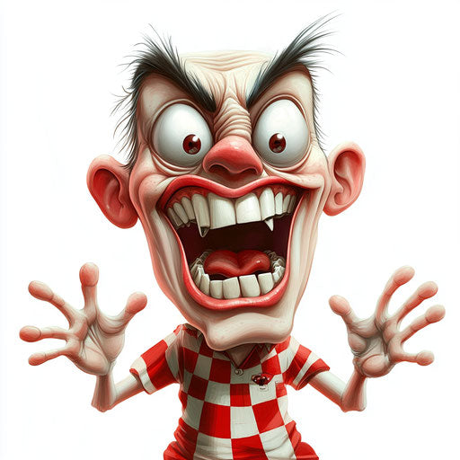 Humorous caricature of a Monday with human characteristics