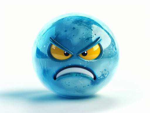 Angry face emoticator, wrath png clipart, ambiguous forms style