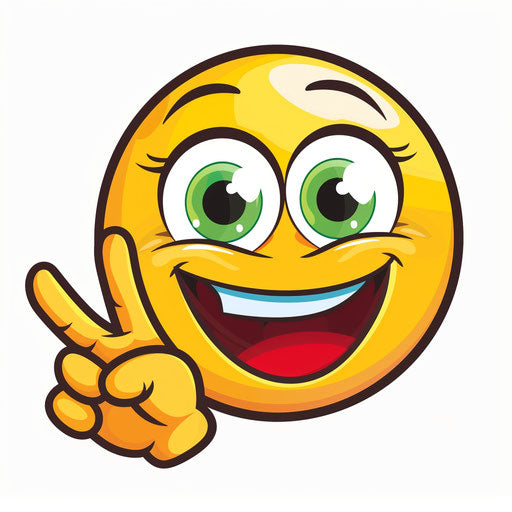 Smiley girl making an 'O' gesture