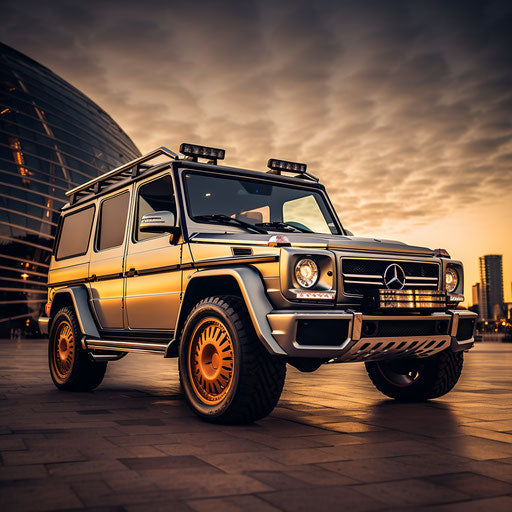 Classic Retro-Mod Mercedes Benz G wagon vehicles