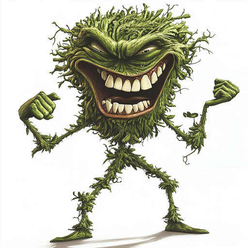 Expressive Bush Caricature Clipart to Enliven Spaces