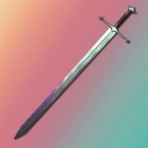 Sword clipart with colorful realistic background