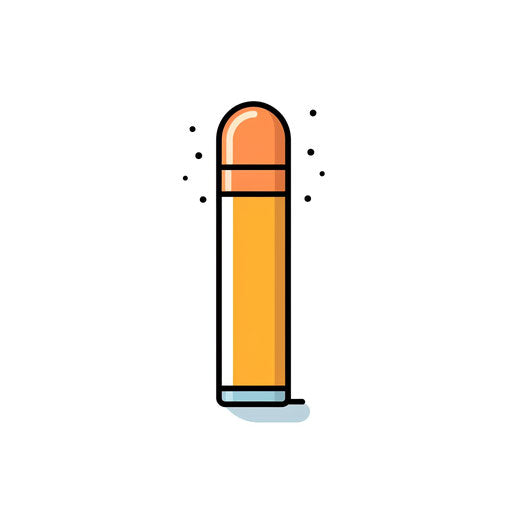 Minimalist style glue stick illustration, on white background