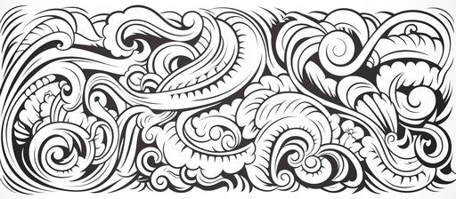 Ohumonopoly coloring pages for kids and adults polynesian tattoos