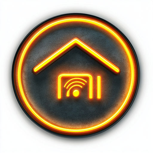 Realistic clipart of a home network icon