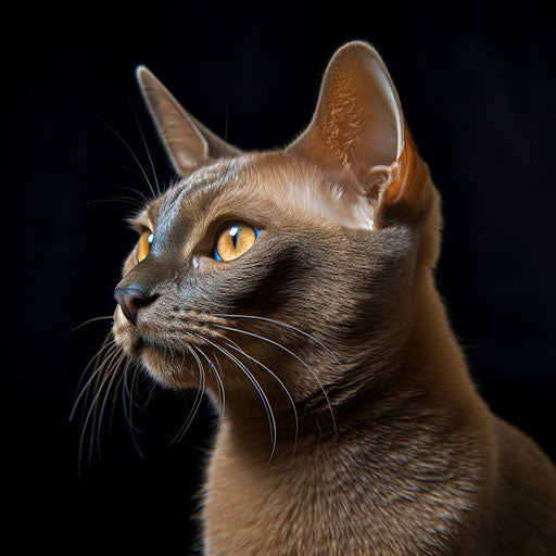 Burmese cat side view