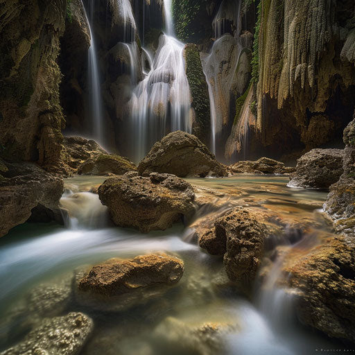 Sticky Waterfall, Thailand, smooth water long exposure