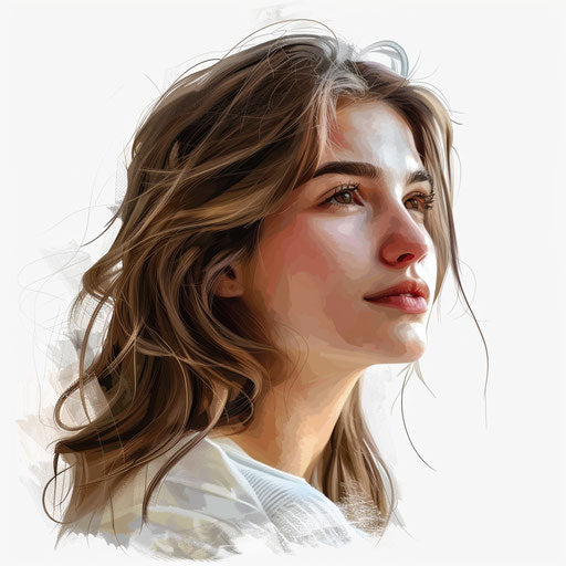 Realistic illustration of adults on flat white background