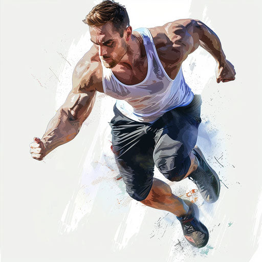 Realistic training illustration on white background