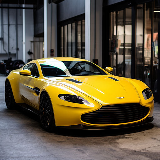 Vivid Yellow Aston Martin DV5