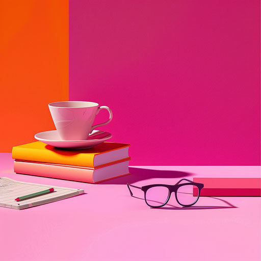 Resources clipart on vivid magenta background realistically