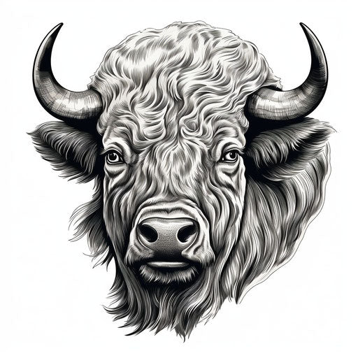 Wild Beast Head Design on White Tshirt