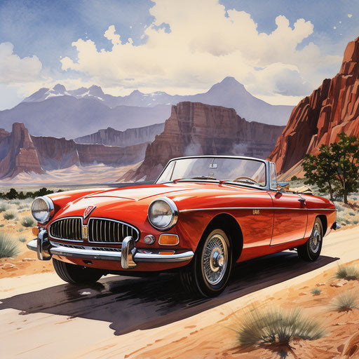 Vintage car MG MGB (1968)