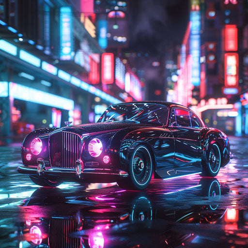 Cyberpunk adaptation of a 1954 Continental with enhancements