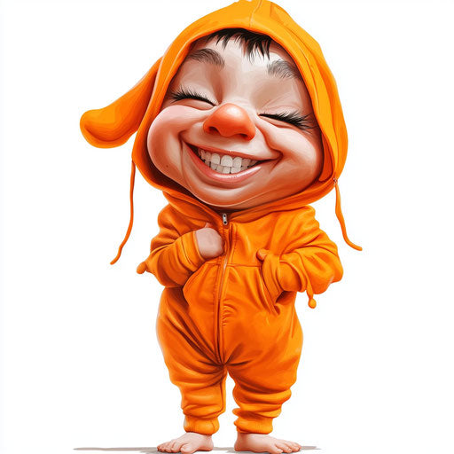Innovative Onesie Caricature Clipart for Event Decorations