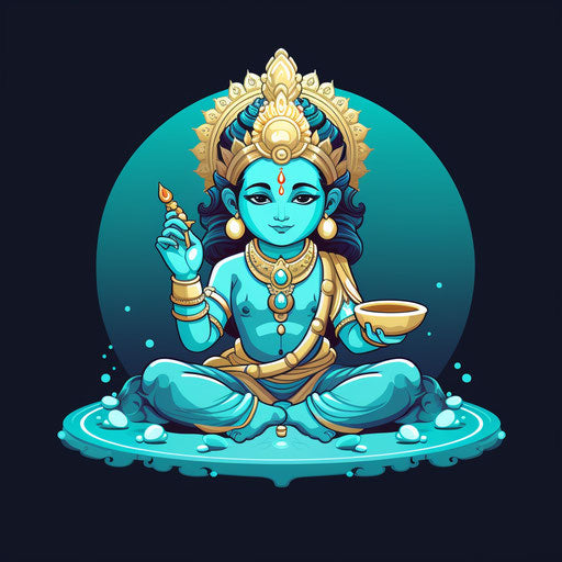 Turquoise and Blue Deity on Plate, Animated Gifs and Emotive Body Language