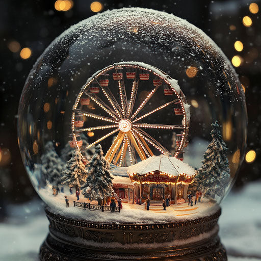 Snow whirl at the carnival