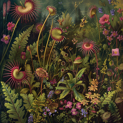 Floral attraction in a vibrant wild meadow