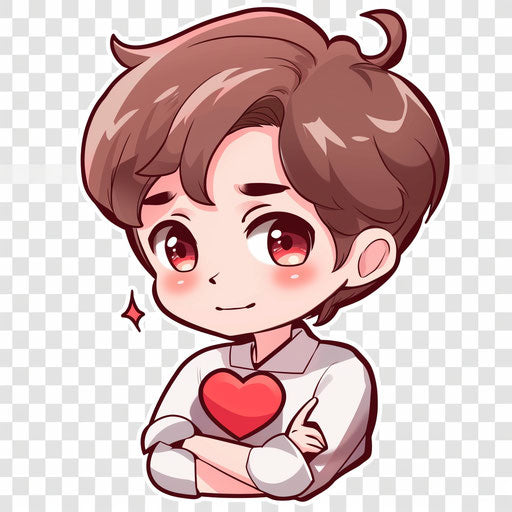 The man loves red and white design