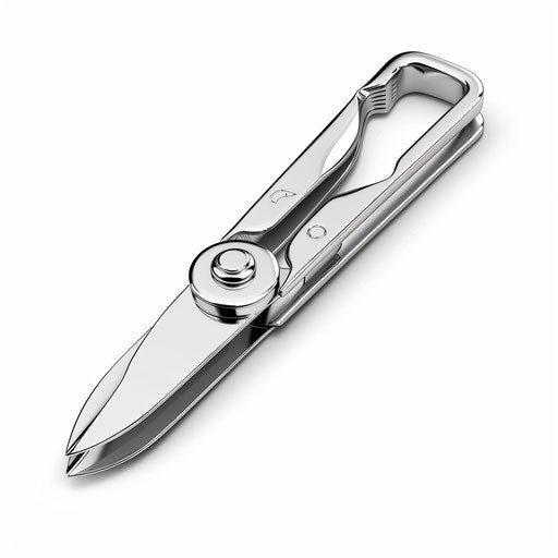 Realistic nail cutter clipart on flat white background