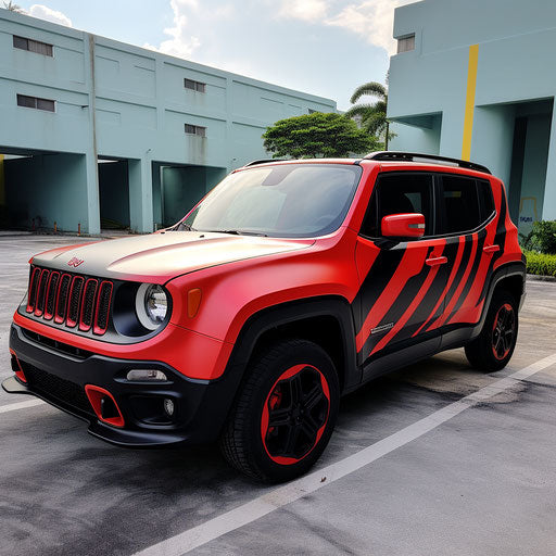 Classic Racing Stripes on Jeep Renegade
