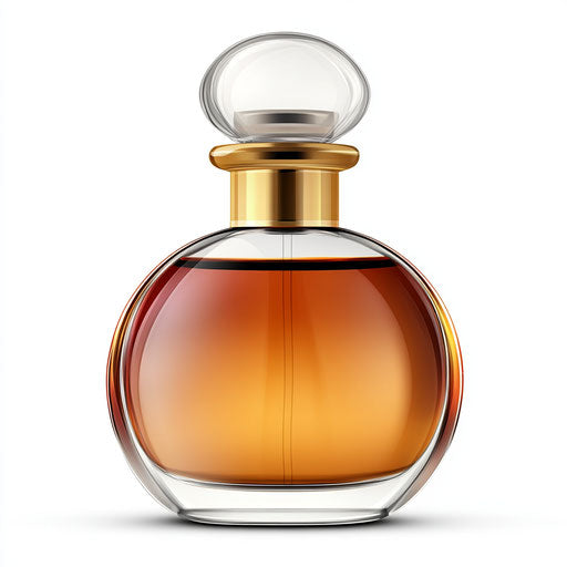 Realistic illustration of a perfume bottle, high resolution