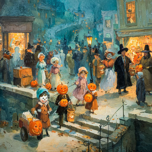 Festive and Nostalgic Halloween Atmosphere