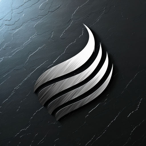 Elegant Metallic Cleaning Symbol